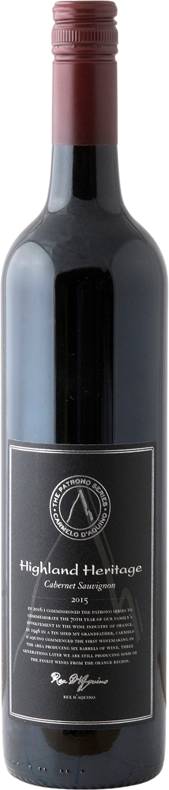 Highland Heritage Patrono Series Orange Cabernet Sauvignon 2015